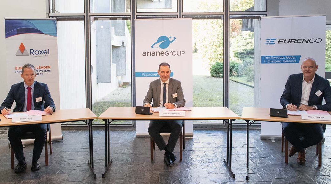 Signature of an agreement between ArianeGroup, EURENCO and Roxel.