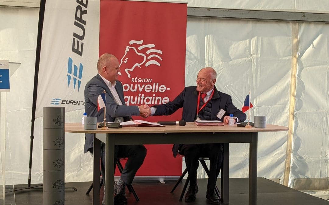 Signature of a partnership agreement between the French Nouvelle-Aquitaine Region and EURENCO